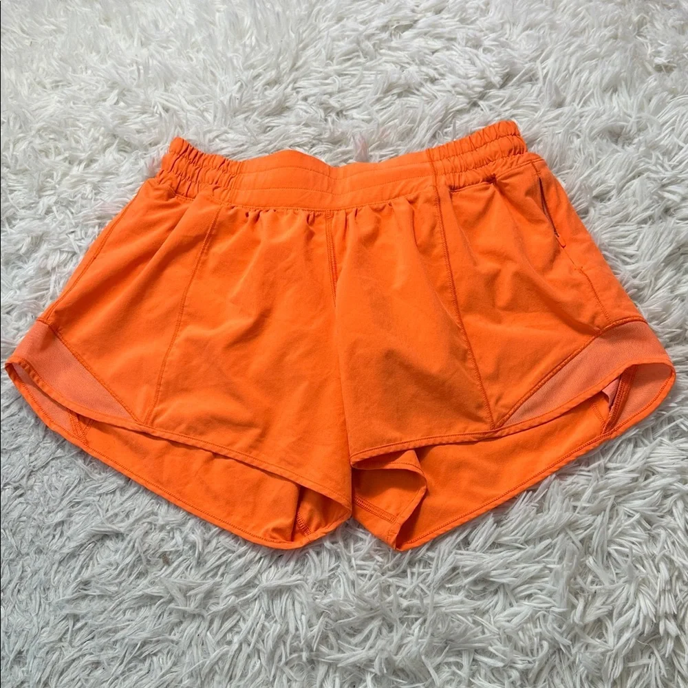 Lululemon Hotty Hot Short II *Long 4" Highlight Orange